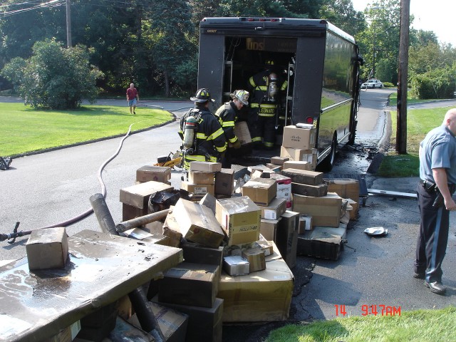 UPS Truck Fire, 8/14/08